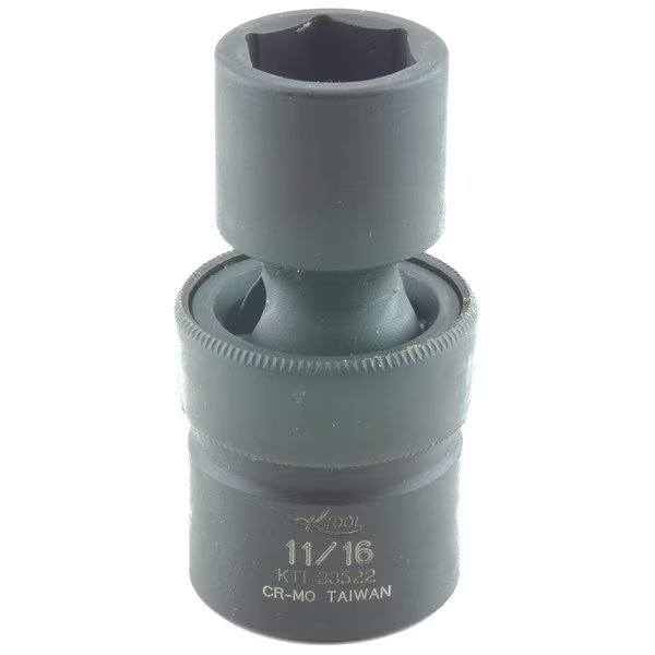 Swivel 6 Pnt Impact Socket, 1/2